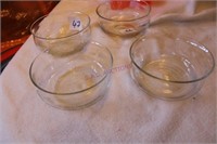 Etched Leaded Glass Bowls