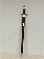 sword in wood sheath- 41" long