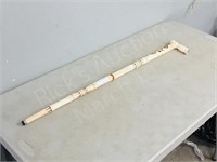 bone carved cane- 35" long  from Cuba