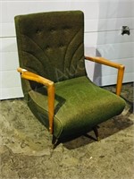reto green fabric swivel rocking chair