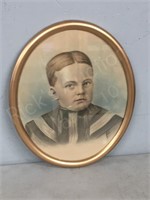 Pastel portrait of child