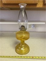 Vintage Depression Glass Oil Lamp