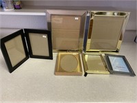 Six Metal Photo Frames