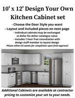 Kitchen Cabinets Custom - 10' x 12' Design your ow