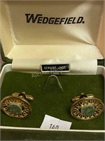 Wedgefield Jade Cuff Links