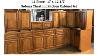 Kitchen Cabinets - Sedona Chestnut 11pc. - 10' x 1
