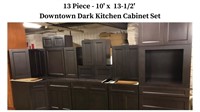 Kitchen Cabinets - Downtown Dark 13pc. - 10' x 13-