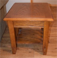 Oak End Table