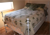 White Painted Iron Bed