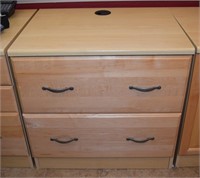 Blonde Office Furniture Filing Cabinet Base