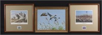 SET OF TWO DUCK STAMPS W/PRINTS & ONE PAINTING
