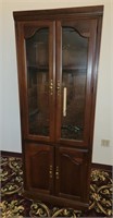 Glass Front Entertainment Cabinet