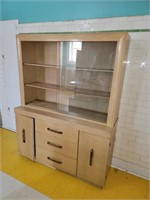 Mid-Century Blonde Hutch