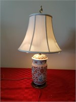 Porcelain Oriental Lamp w/ Treble Clef Finial