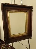 Small Framed Beveled Wall Mirror