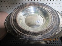 Lot of Silverplate-Trays & Bowls
