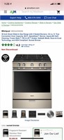 Whirlpool Gas 5 burner conventional oven