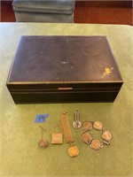 Assorted Buffalo Nickel Memorabilia/Jewelry Case