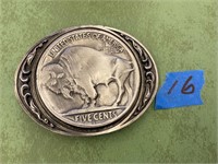 Buffalo 5 Cent Belt Buckle-Siskiyou