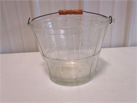 Glass bucket with handle