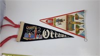 Ottawa - VINTAGE CANADA TRAVEL FELT PENNANT