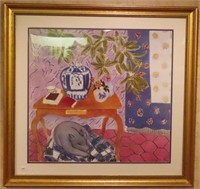"INTERIOR WITH DOG" BY HENRI MATISSE - POSTER
