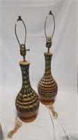 MID-CENTURY MODERN LAMPS Ceramic NICE!! MCM