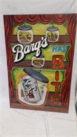 VINTAGE BARQ'S ROOT BEER SIGN reptiles bite plakit