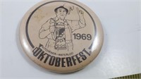 1969 K-W OCTOBERFEST BEER FESTIVAL VINTAGE PIN