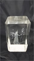 GLASS ANGEL PAPERWEIGHT