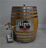 Oak Hires Root Beer Keg Barrel Soda Fountain