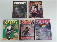 5 Warren Creepy Magazines