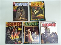 5 Eeerie Magazines c.1970s
