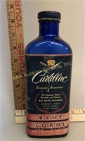 Cadillac Cobalt Glass Blue Coral Bottle