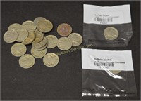22 US Buffalo Nickels