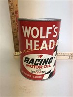 Full Wolf's Head Racing Motor Oil 1 Quart Can