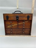 Antique Oak Machinist's Tool Box