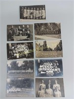 9 Antique Real Photo Postcards Trine University