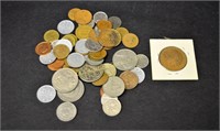 Lot of 55 World Coins