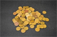 Lot of 100 US Lincoln Wheat Cents