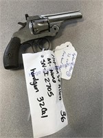 Hopkins & Allen - 32 cal hand gun- needs work