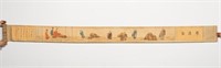 CHINESE, LONG FIGURAL LANDSCAPE WATERCOLOR SCROLL