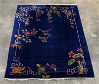 HAND KNOTTED CHINESE TIENTSIN WOOL RUG C. 1930