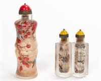 TWO CHINESE INSIDE-PAINTED SNUFF BOTTLES, 20TH C.