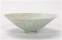 CHINESE, CELADON GLAZED CONICAL BOWL, SONG STYLE