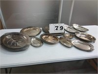 SILVER SERVING PLATES