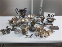 SILVER BOWLS, PITCHERS, DISHES