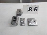 STAMPED METAL OUTLET COVERS