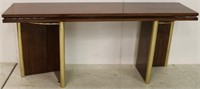 Modern History rosewood & brass table
