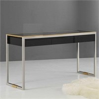 Modern History stainless and brass console